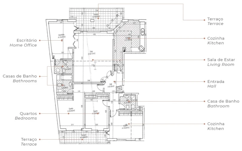 Apartamento T4 para Venda em Quelfes Planta 1