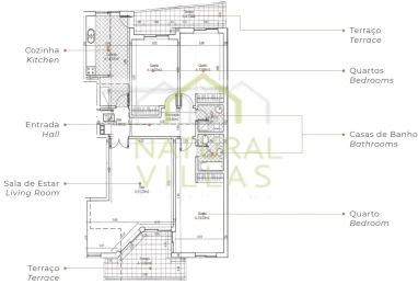 Apartamento T3 para Venda em Quelfes