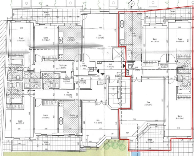 Apartamento T3 para Venda em Quelfes Planta 2