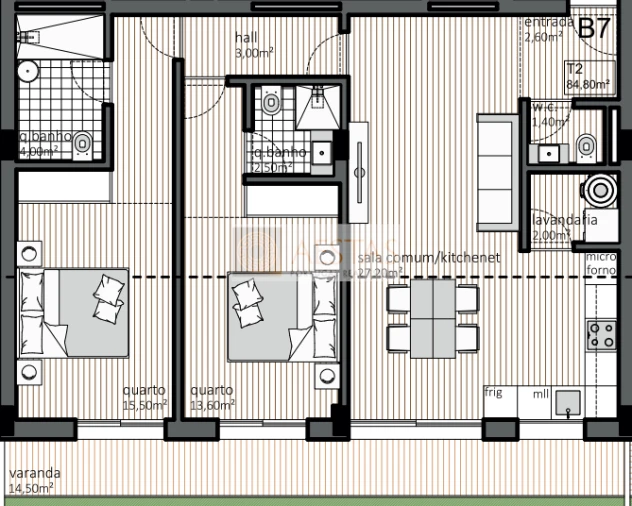 Apartamento T2 para Venda em Matosinhos e Leça da Palmeira Foto 11