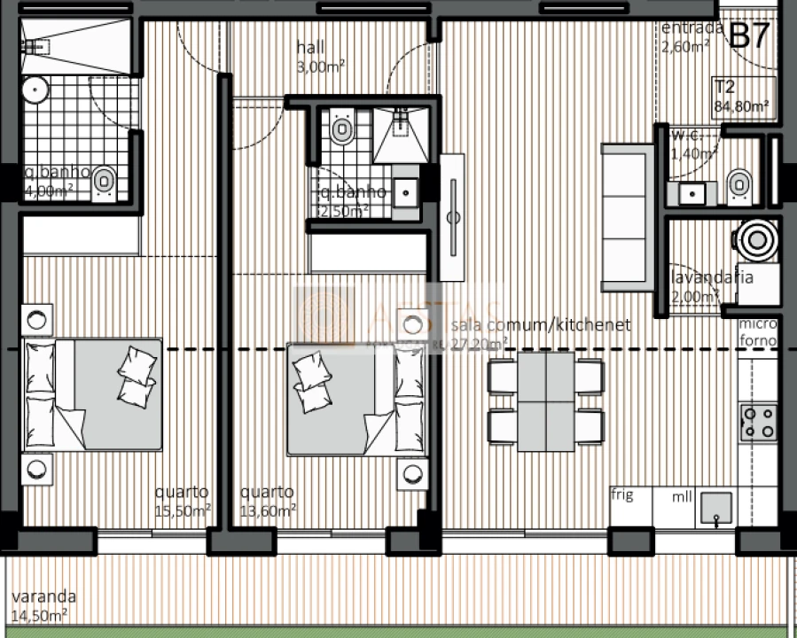 Apartamento T2 para Venda em Matosinhos e Leça da Palmeira Foto 11