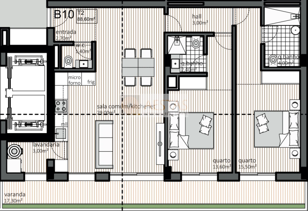 Apartamento T2 para Venda em Matosinhos e Leça da Palmeira Foto 11