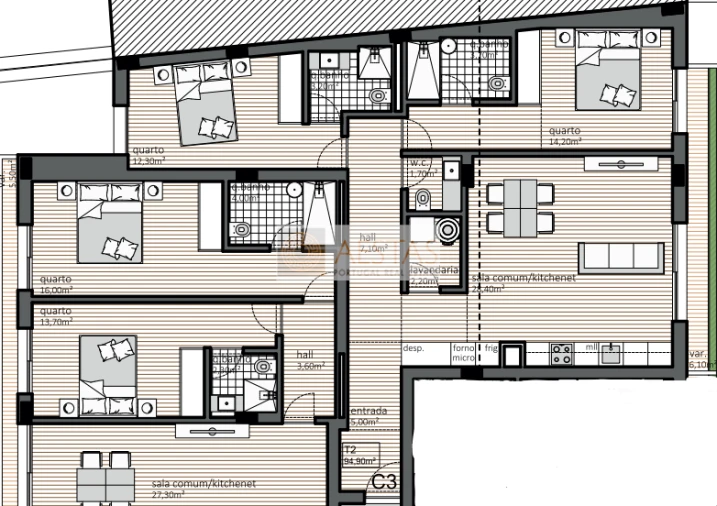 Apartamento T2 para Venda em Matosinhos e Leça da Palmeira Foto 11