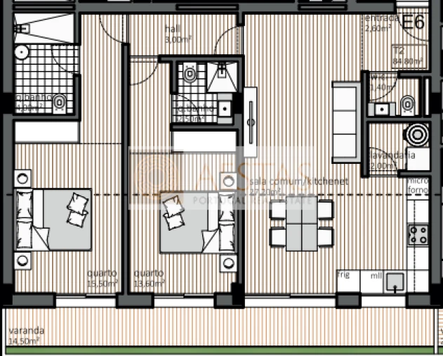Apartamento T2 para Venda em Matosinhos e Leça da Palmeira Foto 11