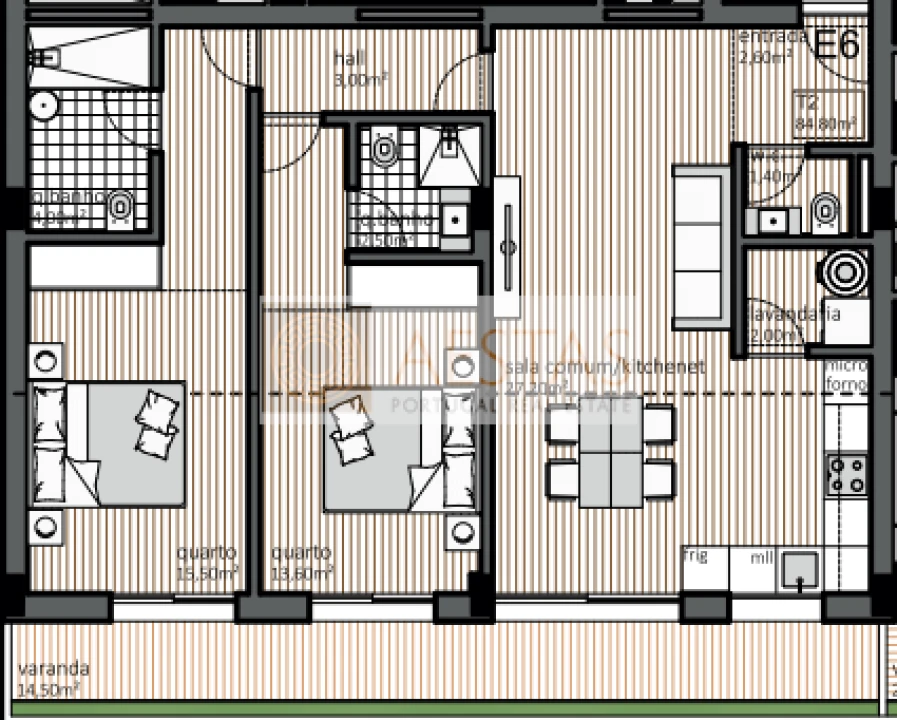 Apartamento T2 para Venda em Matosinhos e Leça da Palmeira Foto 11
