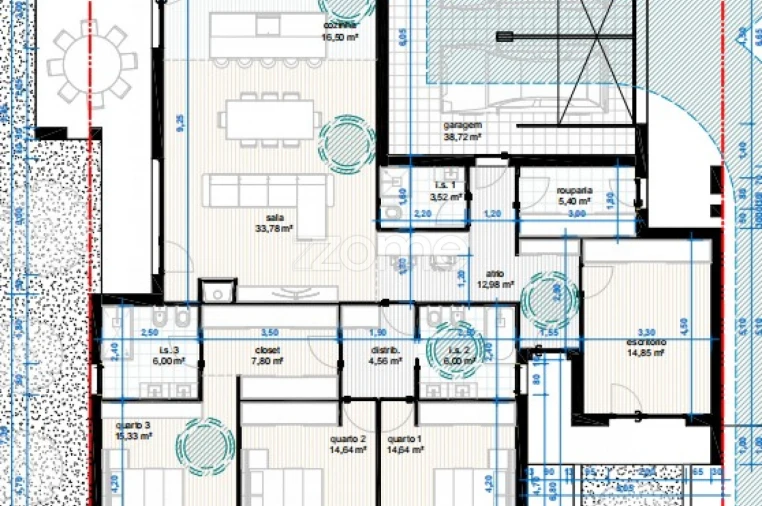 Moradia T3 para Venda em Parceiros e Azoia Planta 1
