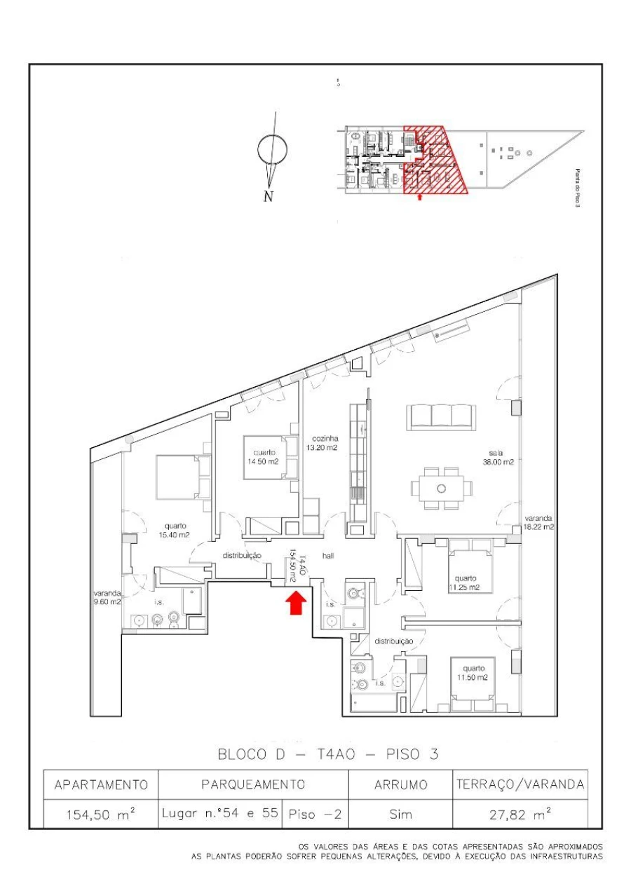 Apartamento T4 para Venda em Alhadas Foto 23