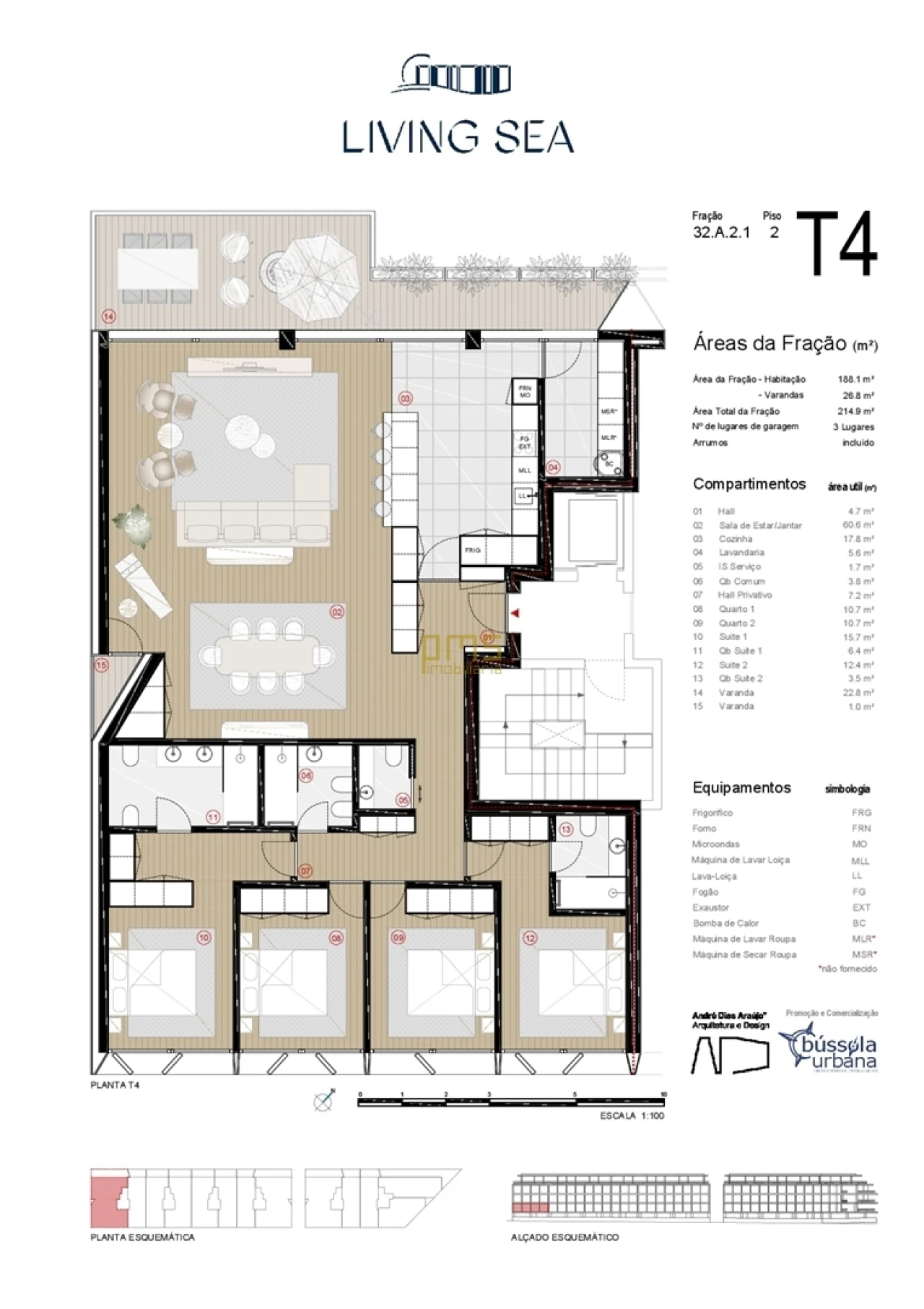 Apartamento T4 para Venda em Canidelo Foto 9