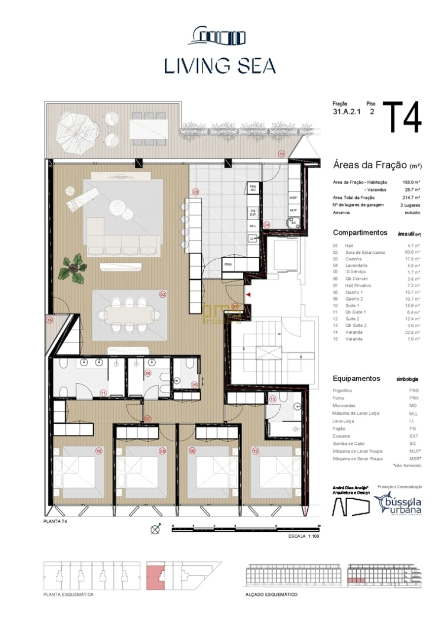 Apartamento T4 para Venda em Canidelo Foto 10