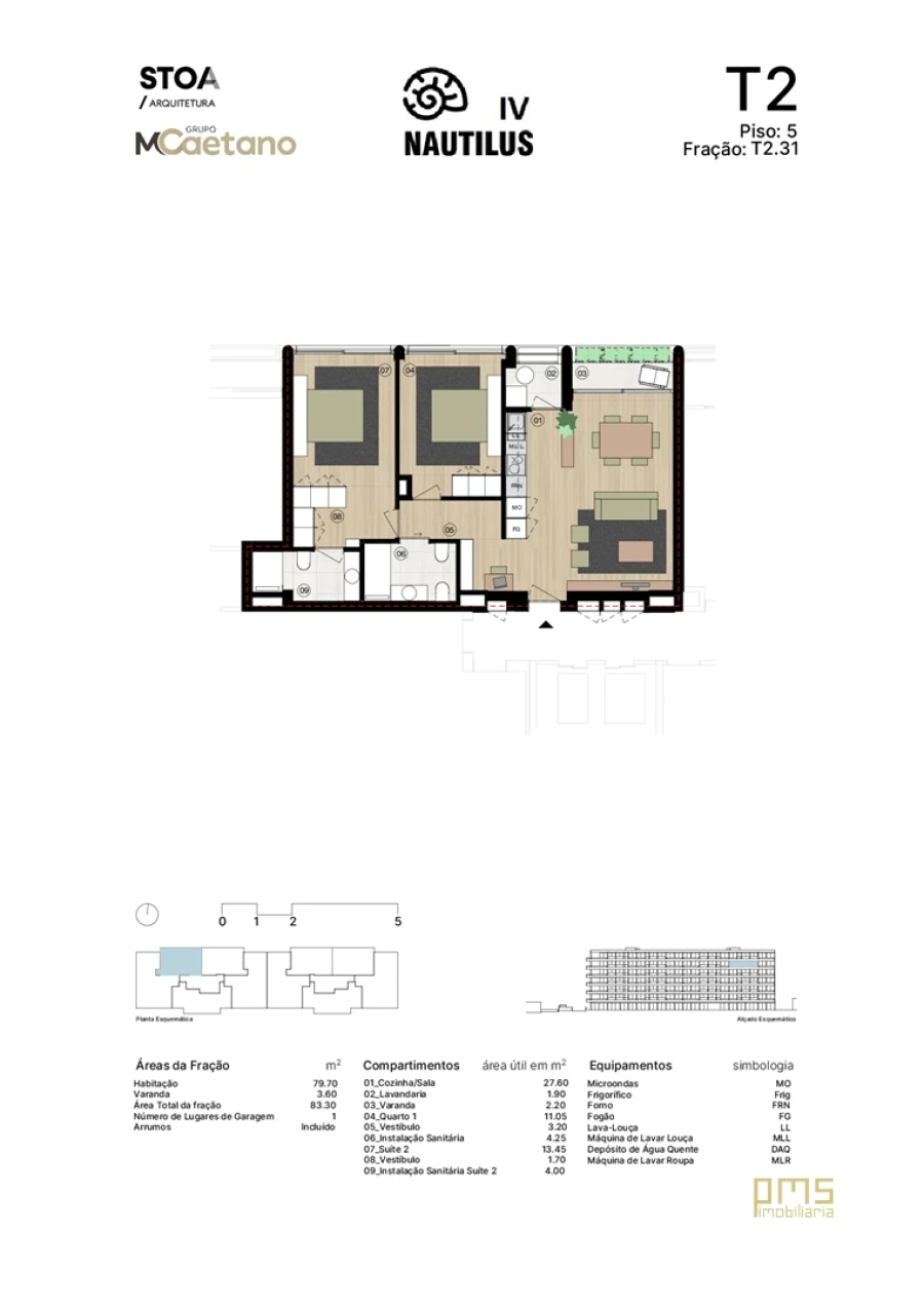 Apartamento T2 para Venda em Matosinhos e Leça da Palmeira Foto 20