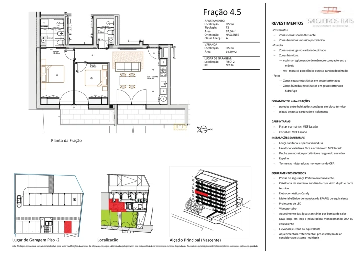 Apartamento T2 para Venda em Paranhos Foto 12