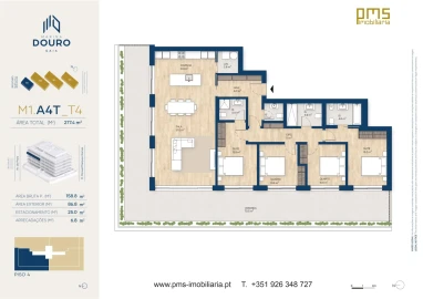 Apartamento T4 para Venda em Canidelo