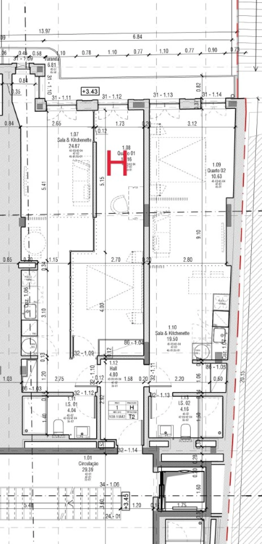 Apartamento T2 para Venda em Cedofeita, Santo Ildefonso, Sé, Miragaia, São Nicolau e Vitória Planta 1