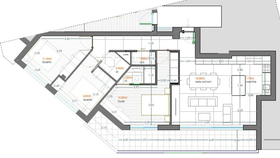 Apartamento T3 para Venda em Aver-O-Mar, Amorim e Terroso Planta 1