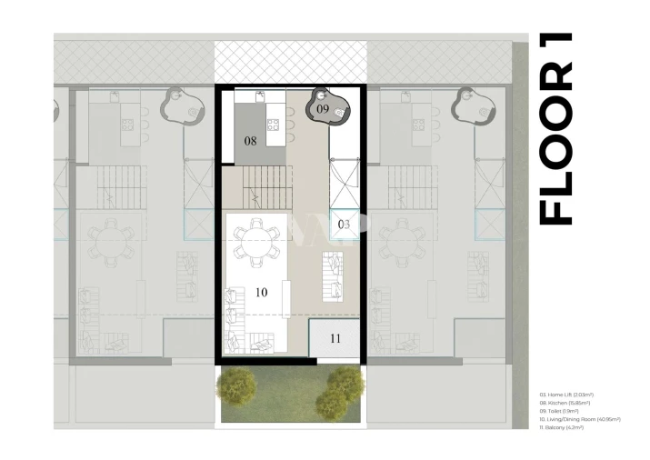 Moradia T4 para Venda em Quarteira Planta 2