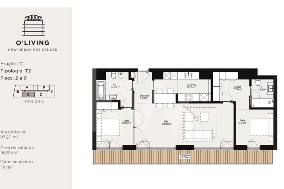 Apartamento T2 para Venda em São João Baptista e Santa Maria dos Olivais Foto 10
