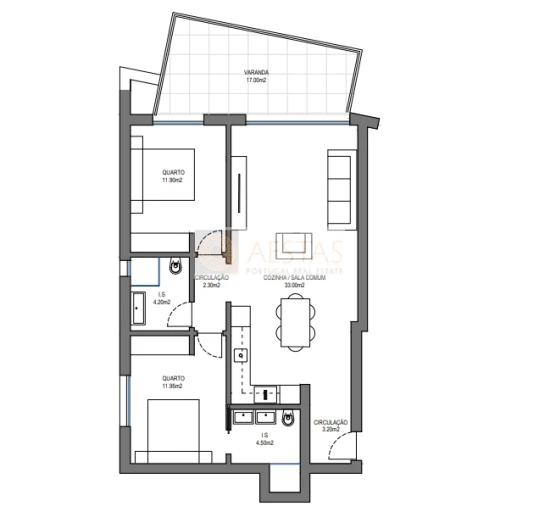 Apartamento T2 para Venda em Alvor Foto 10