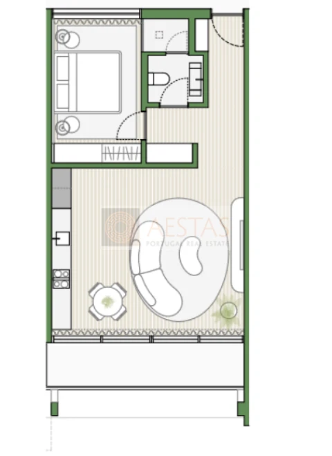 Apartamento T1 para Venda em Porches