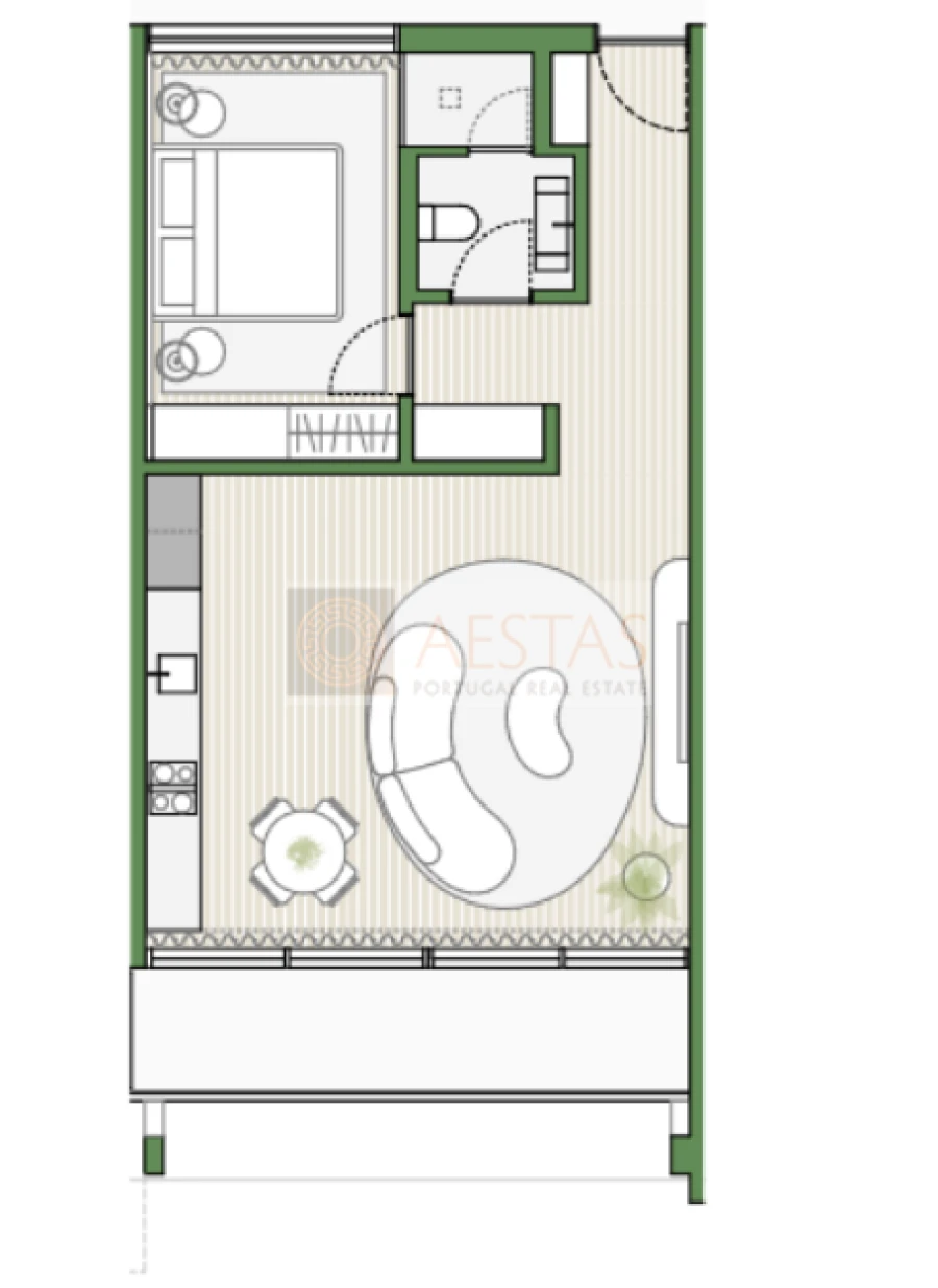 Apartamento T1 para Venda em Porches Foto 17