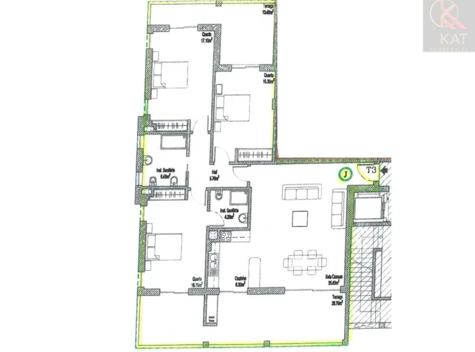 Apartamento T4 para Venda em Lagos (São Sebastião e Santa Maria) Foto 20