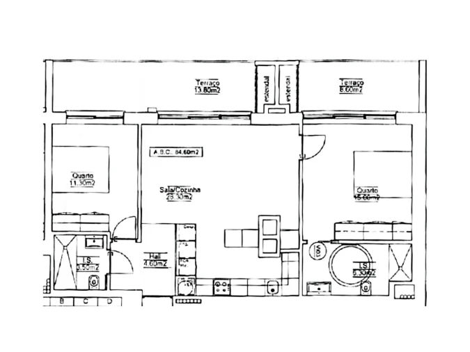 Apartamento T2 para Venda em Quarteira Planta 1
