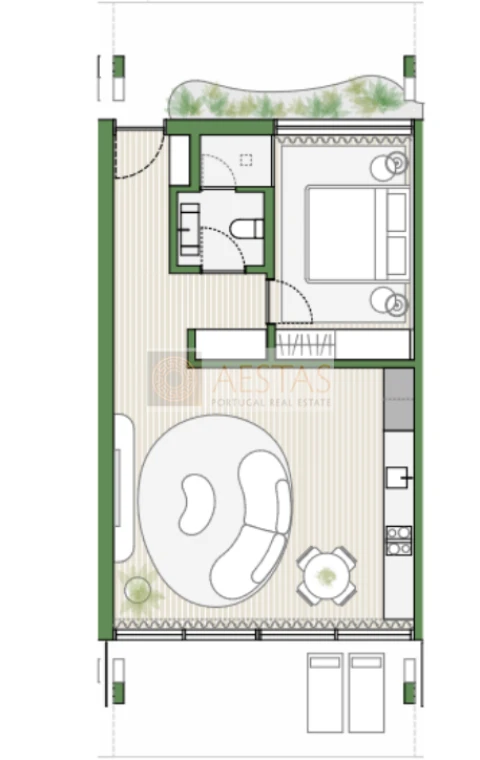 Apartamento T1 para Venda em Porches