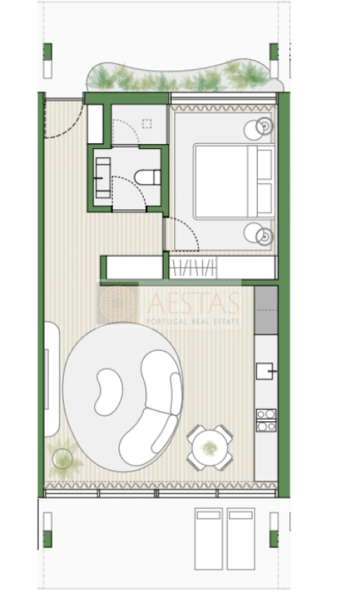 Apartamento T1 para Venda em Porches