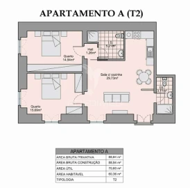 Apartamento T2 para Venda em Vila Real de Santo Antonio