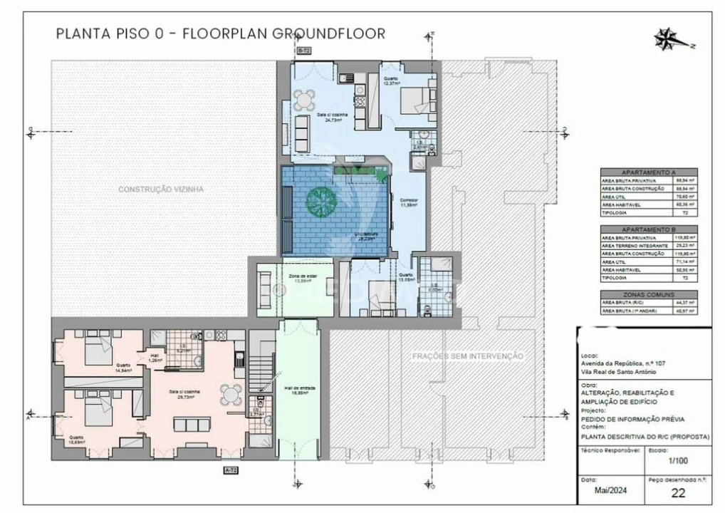 Apartamento T2 para Venda em Vila Real de Santo Antonio Foto 13