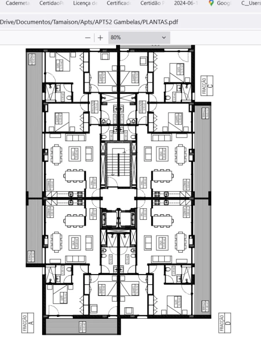 Apartamento T3 para Venda em Montenegro Planta 1