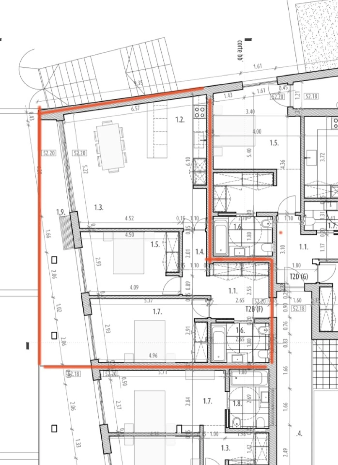Apartamento T2 para Venda em Almancil Planta 3
