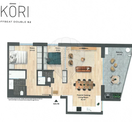 Apartamento T2 para Venda em Santa Marinha e São Pedro da Afurada Foto 9