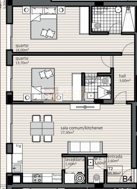 Apartamento T2 para Venda em Matosinhos e Leça da Palmeira