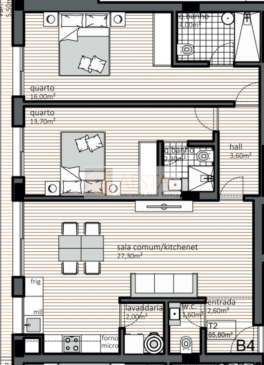 Apartamento T2 para Venda em Matosinhos e Leça da Palmeira Foto 11