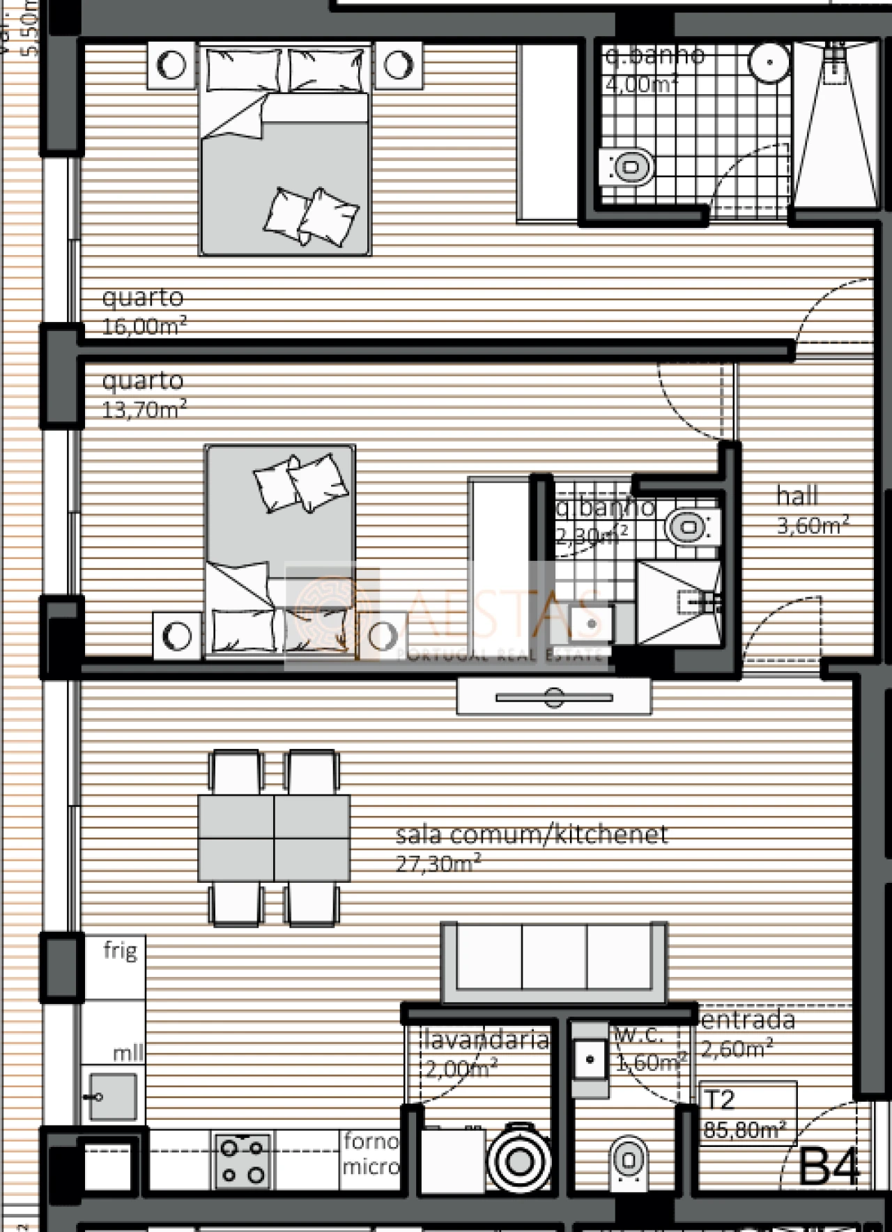 Apartamento T2 para Venda em Matosinhos e Leça da Palmeira Foto 11
