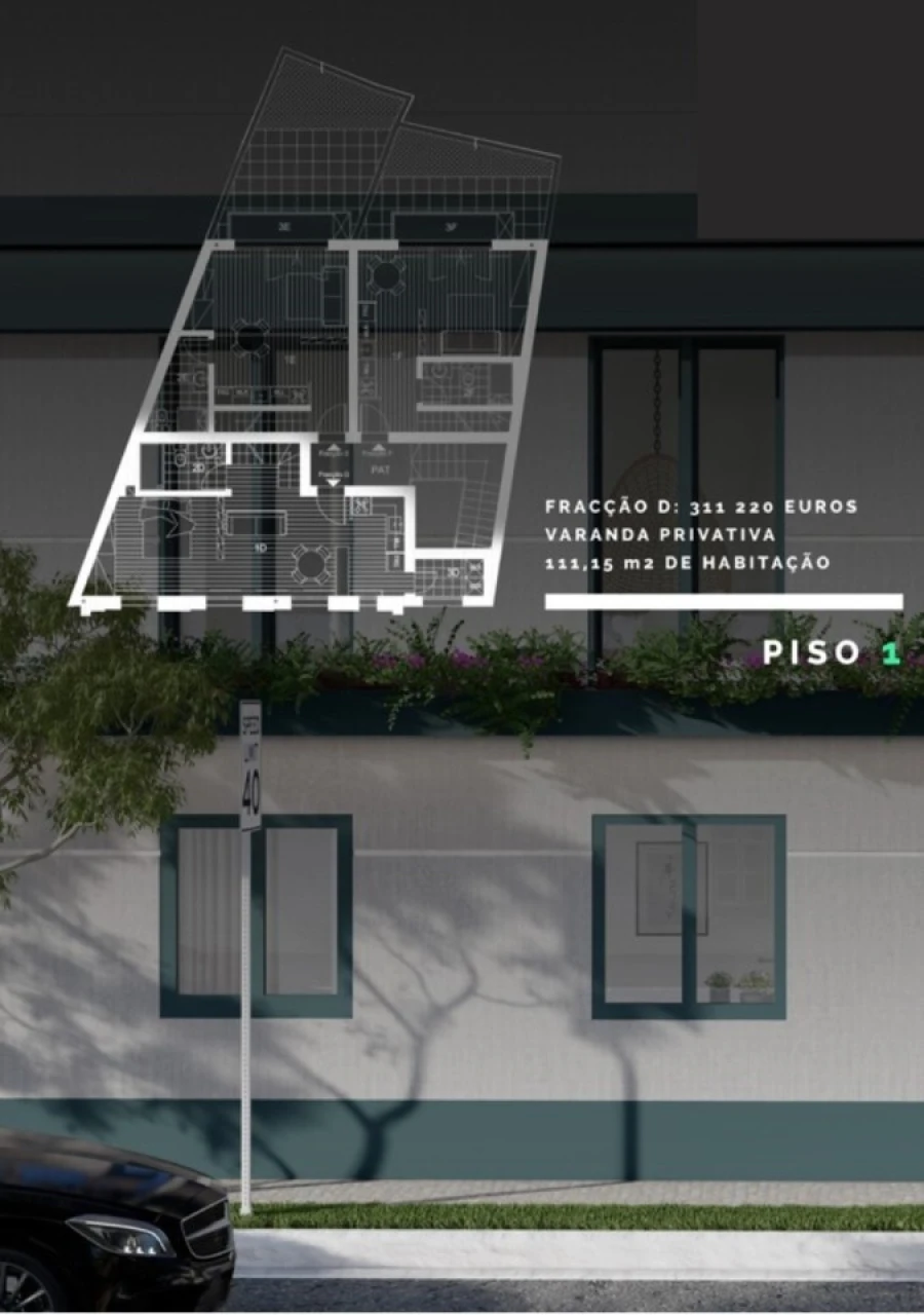 Apartamento T2 para Venda em Grândola e Santa Margarida da Serra Planta 1