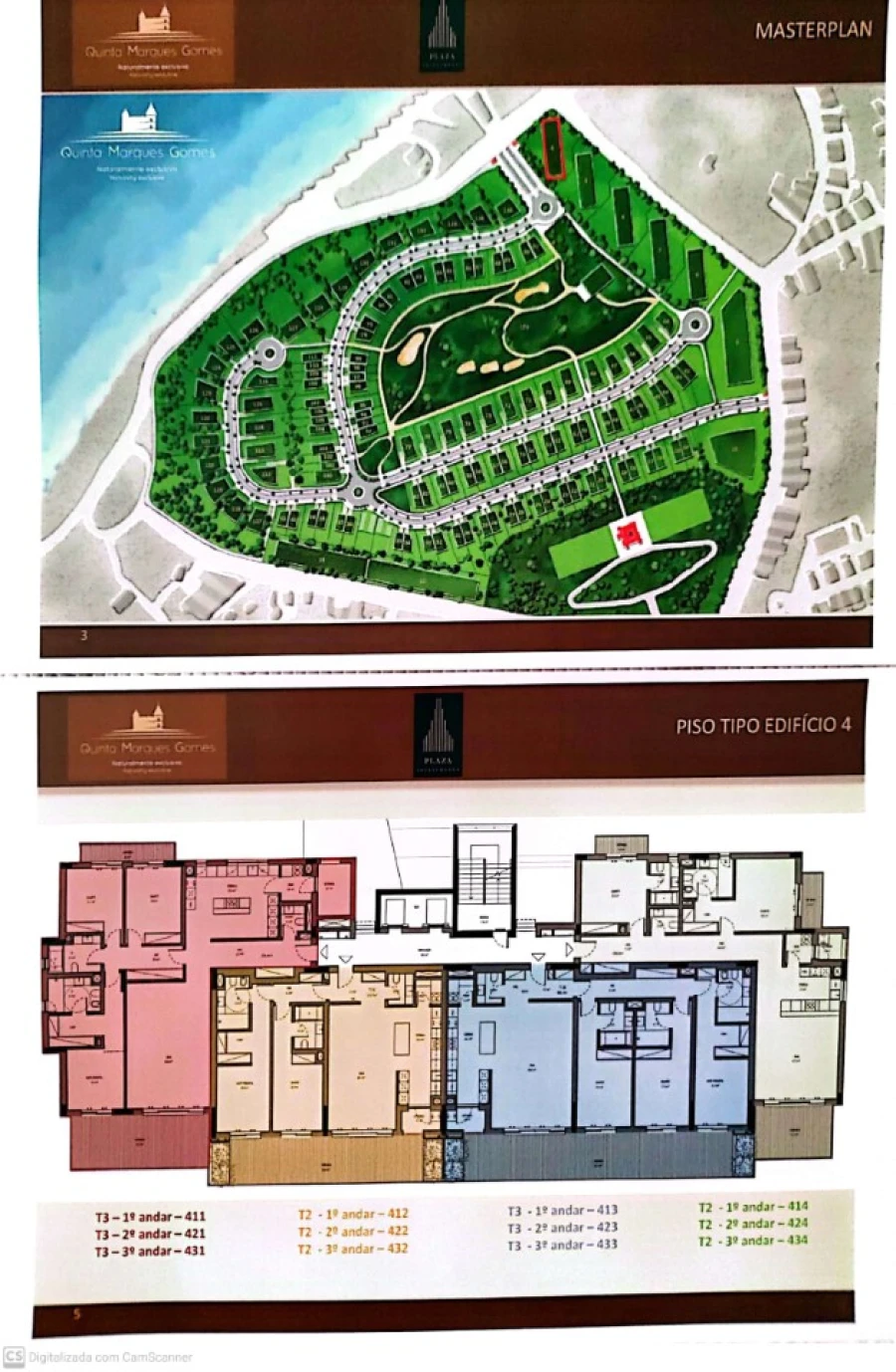 Apartamento T3 para Venda em Canidelo Planta 1