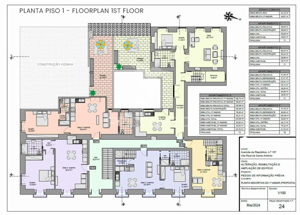 Apartamento T1 para Venda em Vila Real de Santo Antonio Foto 19