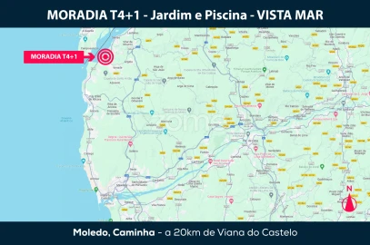 Moradia T5 para Venda em Moledo e Cristelo