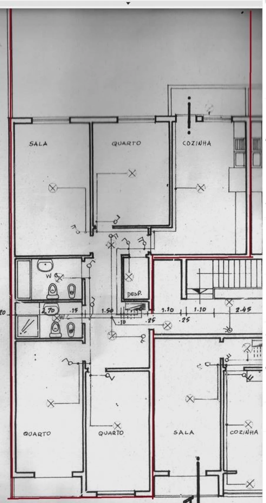 Apartamento T3 para Venda em Setubal (São Sebastião) Planta 1