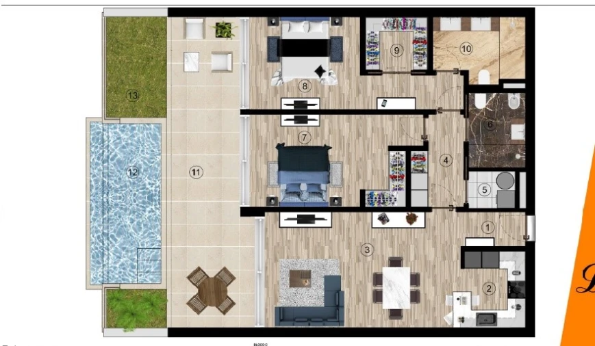Apartamento T2 para Venda em Funchal (Santa Luzia) Planta 1