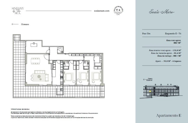 Apartamento T4 para Venda em Canidelo Planta 1