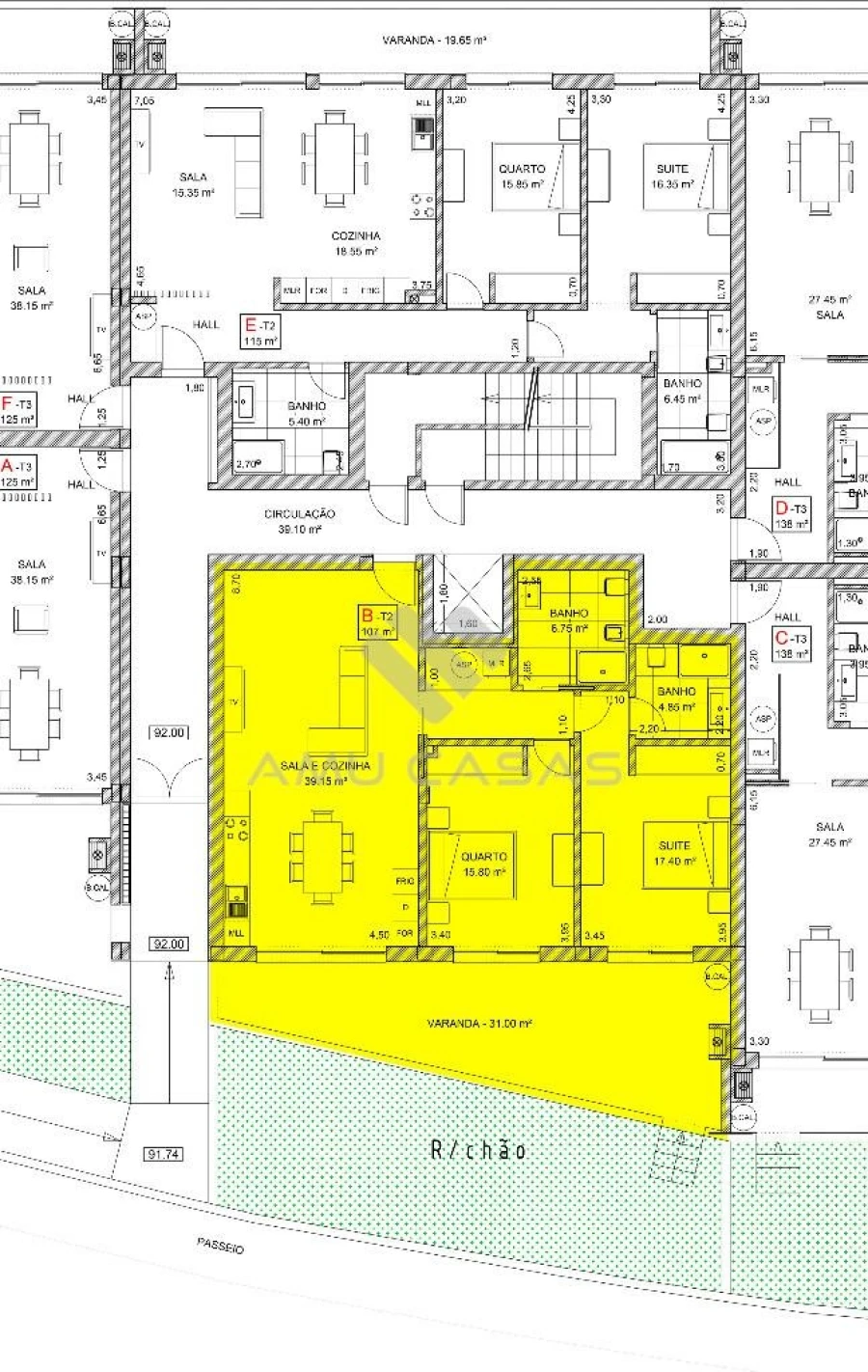 Apartamento T2 para Venda em Loureiro Foto 3