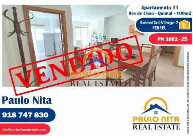 Apartamento T1 para Venda em Ferrel