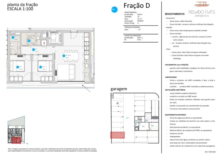 Apartamento T2 para Venda em Paranhos Planta 1