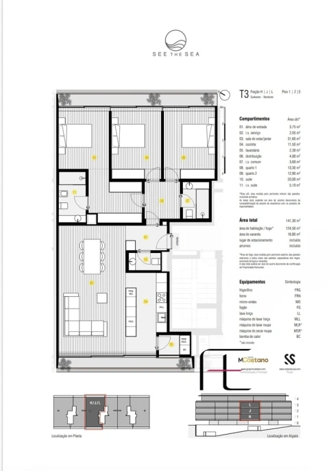Apartamento T3 para Venda em Canidelo