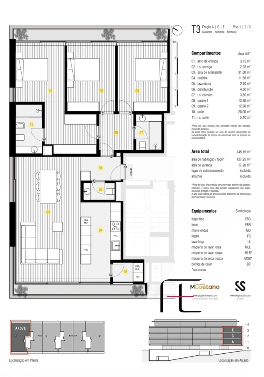 Apartamento T3 para Venda em Canidelo Foto 16