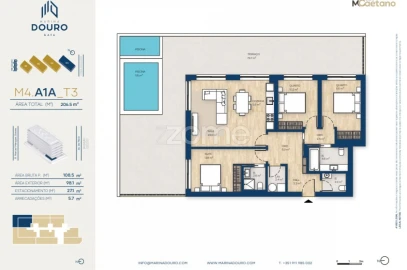 Apartamento T3 para Venda em Canidelo