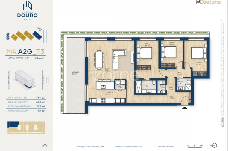 Apartamento T3 para Venda em Canidelo Foto 24