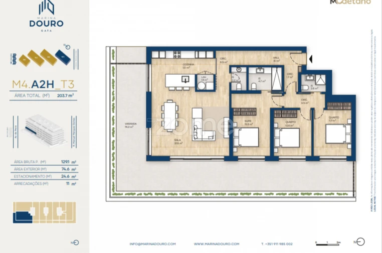 Apartamento T3 para Venda em Canidelo Foto 25
